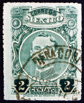 Postage stamp Mexico 1917 Ildefonso Valentin Vazquez, General
