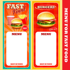 MENU FAST FOOD