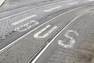 Fototapeta premium Bus signal in some roads