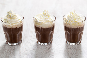 Coffee cocktail with cream foam