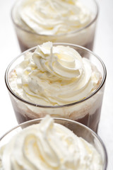 Coffee cocktail with cream foam