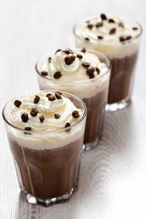 Coffee cocktail with cream foam
