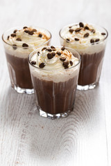 Coffee cocktail with cream foam