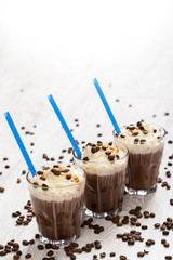 Coffee cocktail with cream foam
