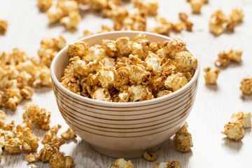 Bowl with popcorn