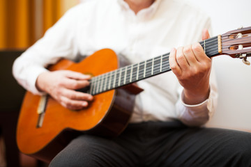 Classical guitarist