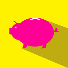 piggy bank  vector icon