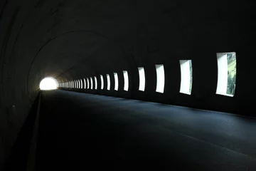 Tableaux ronds sur plexiglas Tunnel Tunnel