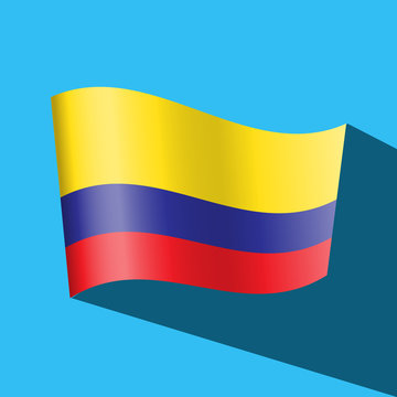 colombia flag vector icon