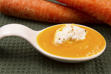 Spoon of Carrot Soup