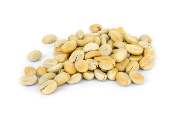 green coffee beans.