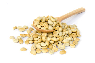 green coffee beans.