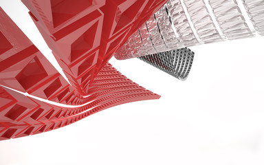 Abstract Architecture. Concept of organic architecture.