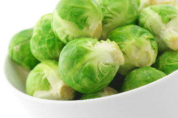 Brussel sprouts in bowl