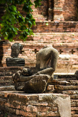 Damaged of Buddha image