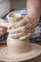 Hands of a potter