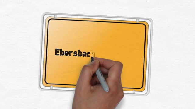 Ebersbach Fils Ortseingangsschild Ortseingang Stadt
