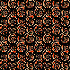 Design seamless colorful decorative spiral pattern