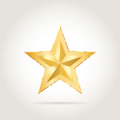 Obraz premium sharp gold star