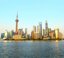 Obraz premium Shanghai skyline. View from the bund