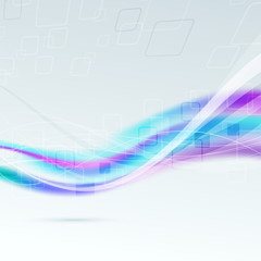 Abstract bright colorful wave background