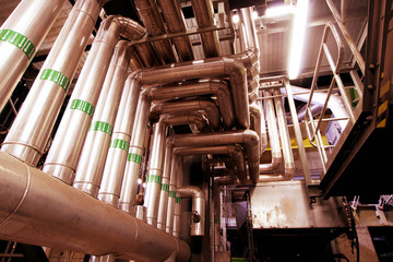 Industrial Steel dirty pipelines and valves