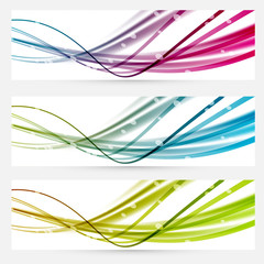 Abstract line bright web banners headers