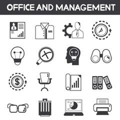 office and management icons