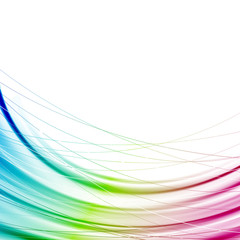 Bright abstract rainbow transparent background