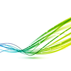 Bright green abstract speed lines background