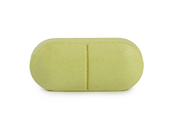 The pills isolated on white background