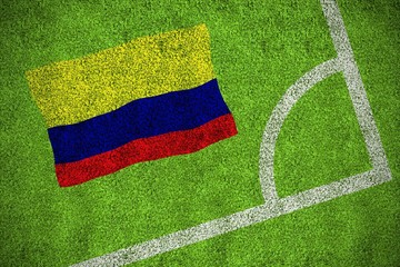 Fototapeta premium Colombia national flag