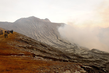 The Crater of Volcano