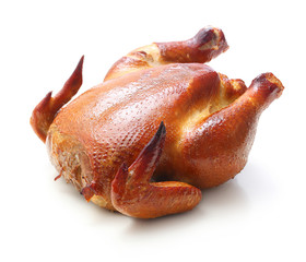 Roast chicken isolated