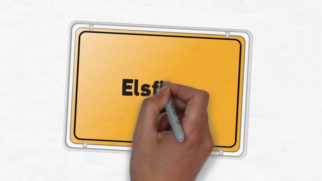 Elsfleth Ortseingangsschild Ortseingang Stadt