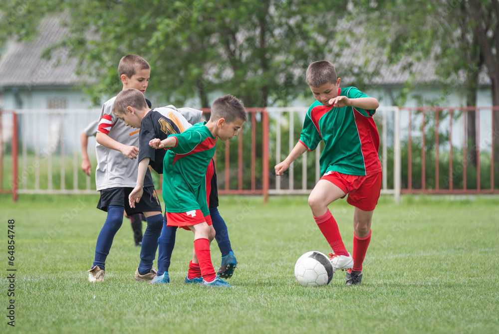 Wall mural kids' soccer