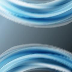 abstract blue waves square vector background with empty space