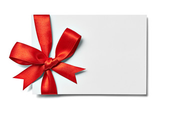 ribbon bow card note chirstmas celebration greeting