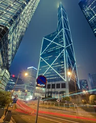 Zelfklevend Fotobehang Modern building Landscape in Hong Kong © petunyia
