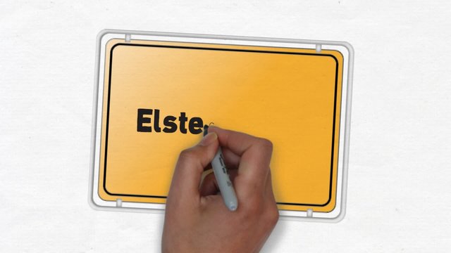 Elsterwerda Ortseingangsschild Ortseingang Stadt