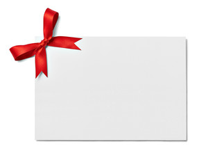 ribbon bow card note chirstmas celebration greeting