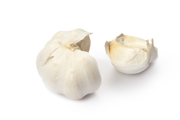 Garlic isolated on white background