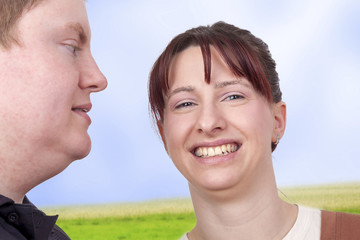 Man and woman as a happy couple