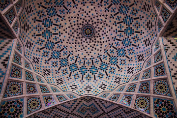 ceiling desing, Nasir Al-Mulk mosque