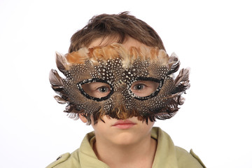 Funny boy with carnival mask  © wip-studio