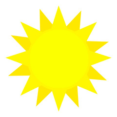 Cartoon stylized sun - isolated - illustration for children