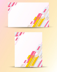 Business cards with abstract background