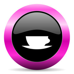 espresso pink glossy icon