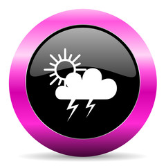 storm pink glossy icon