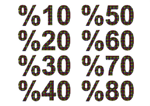 siyah renkli % ifadeleri